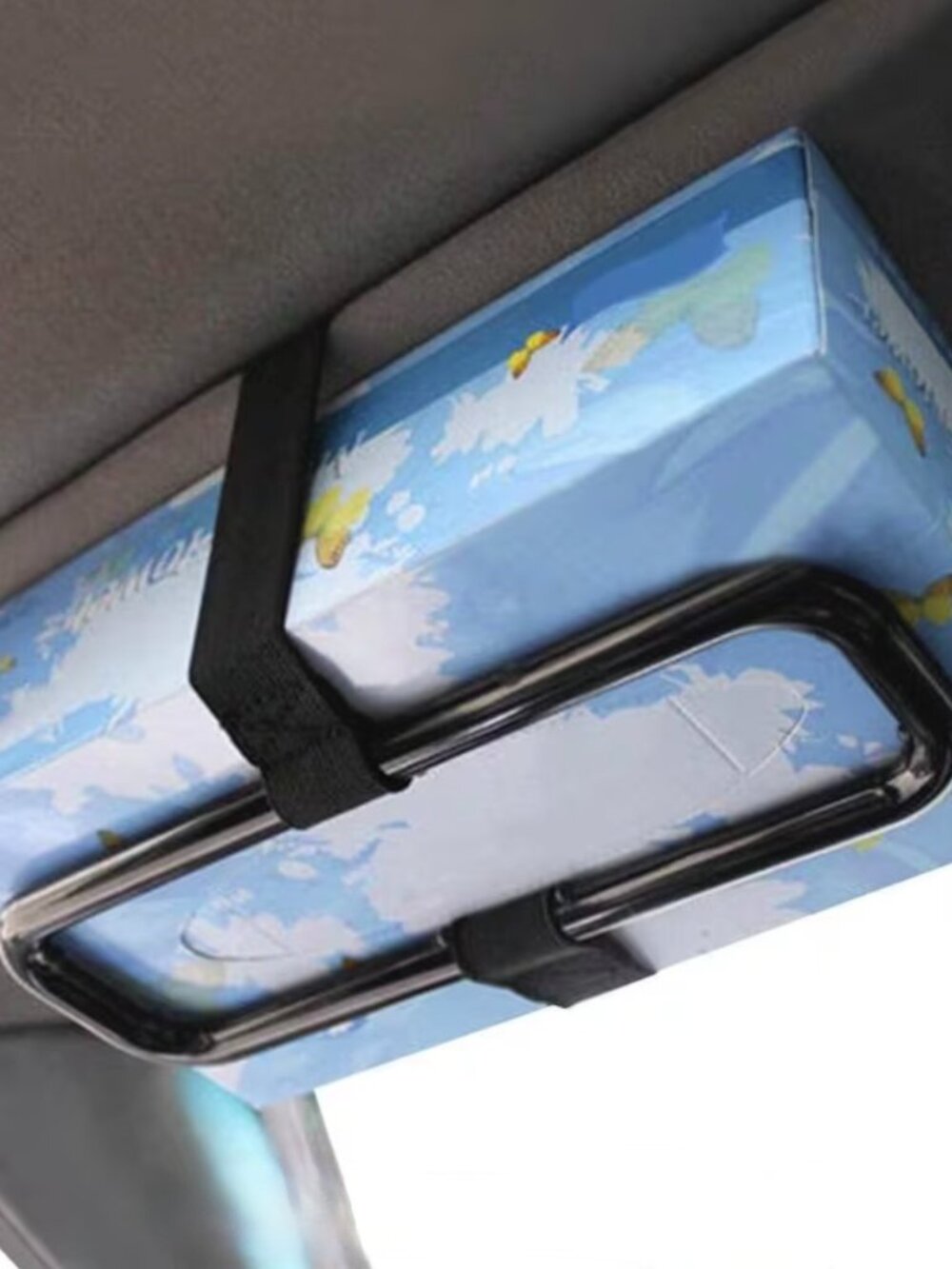 Car Tissue Holder with Adjustable Strap